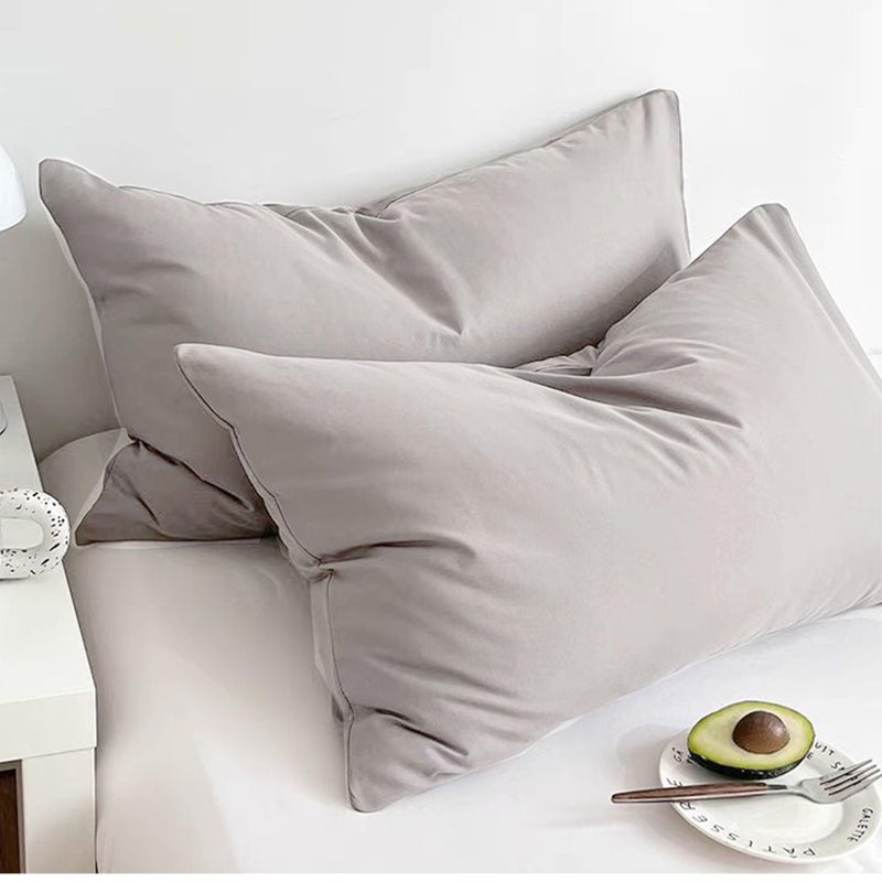 LEISUREWEEK Premium Queen Pillowcases 4 Pack - Light Grey Standard - Ultra Soft 1800 Thread Count Microfiber- Double Brushed - Allergies Free - Wrinkle Resistant Pillowcase - Image 3